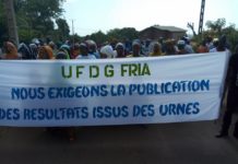 Fria: l’opposition marche pour exiger «les résultats issus des urnes»