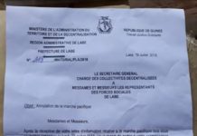 Labé : la marche des forces sociales interdite !