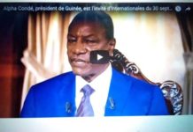 Alpha Condé répond aux questions des journalistes de France 24, TV 5 Monde et RFI
