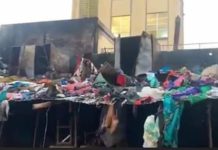 Conakry: plusieurs magasins ravagés par un incendie à Madina