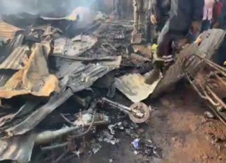 Conakry/Incendie au marché de Matoto: un mort et d’importants dégâts matériels