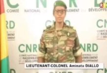 Décret : Mamadi Doumbouya nomme le lieutenant-colonel Aminata Diallo comme porte-parole du CNRD