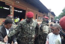 Education : le Colonel Mamadi Doumbouya pose la première pierre de l’école des chemins de fer