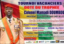 Fria : Fingui Camara conseillère au CNT donne le coup d’envoi de la 1ère édition du tournoi vacancier doté du trophée Mamadi Doumbouya