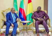 Coopération : Le Président de l’Union des Comores, Azali Assoumani à Conakry