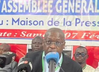 Discours du Président de l’Association de la Presse Sportive de Guinée, Amadou Tham Camara, à l’occasion de la |Vème Assemblée générale ordinaire de l’APSG, ce Samedi 07 février à la Maison de la Presse