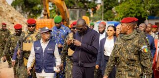 Modernisation de Conakry : Le Président Mamadi DOUMBOUYA visite les chantiers de l’hôpital Ignace Deen, l’ancienne maison centrale de Coronthie et la cité chemins de fer